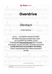 Sheet music, chords Ofenbach, Norma Jean Martine - Overdrive