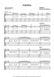 Sheet music, chords Ofenbach, Norma Jean Martine - Overdrive