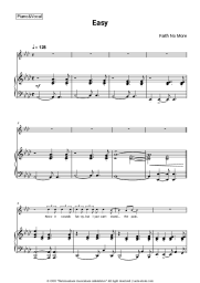 Sheet music, chords Faith No More - Easy