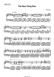 Sheet music, chords Ray Bull - The New Thing Dies