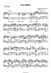 Sheet music, chords Angèle, Roméo Elvis - Tout Oublier