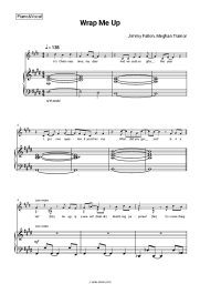 Sheet music, chords Jimmy Fallon, Meghan Trainor - Wrap Me Up