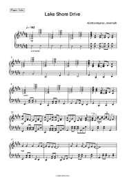 Sheet music, chords Aliotta Haynes Jeremiah - Lake Shore Drive