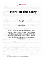 Sheet music, chords Ashe - Moral of the Story