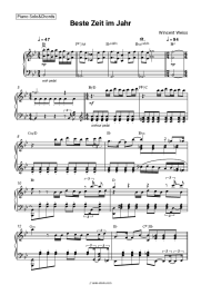 Sheet music, chords Wincent Weiss - Beste Zeit im Jahr