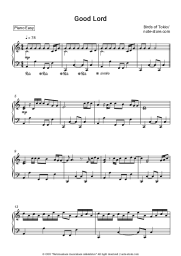 Sheet music, chords Birds of Tokyo - Good Lord