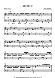 Sheet music, chords Birds of Tokyo - Good Lord