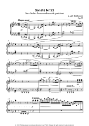undefined Ludwig van Beethoven - Piano Sonata Op. 57 No. 23 (Appassionata) I. Allegro assai