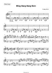 Sheet music, chords Creepy Nuts - Bling-Bang-Bang-Born