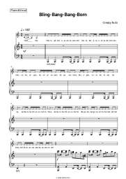 Sheet music, chords Creepy Nuts - Bling-Bang-Bang-Born