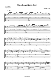 Sheet music, chords Creepy Nuts - Bling-Bang-Bang-Born