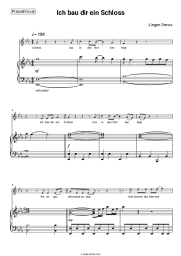 Sheet music, chords Jürgen Drews - Ich bau dir ein Schloss