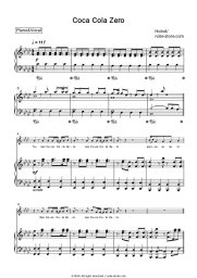 Sheet music, chords HOLOD - Coca Cola Zero