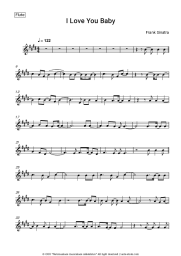 Sheet music, chords Frank Sinatra - I Love You Baby