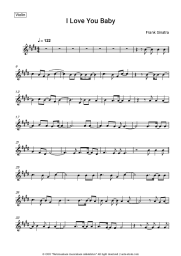 Sheet music, chords Frank Sinatra - I Love You Baby