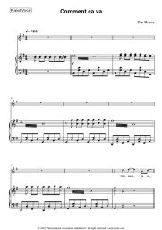 Sheet music, chords The Shorts - Comment ça va