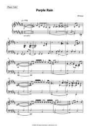 Sheet music, chords Prince - Purple Rain