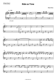 Sheet music, chords Black Box - Ride on Time