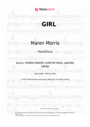 Sheet music, chords Maren Morris - GIRL