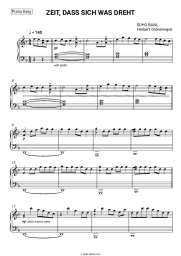 Sheet music, chords $OHO BANI, Herbert Grönemeyer - ZEIT, DASS SICH WAS DREHT