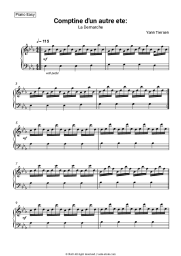 Sheet music, chords Yann Tiersen - Comptine d'un autre ete: La Demarche