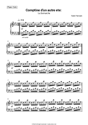 Sheet music, chords Yann Tiersen - Comptine d'un autre ete: La Demarche