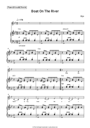 Sheet music, chords Styx - Boat On The River