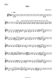 Sheet music, chords Alexa Feser - Mut