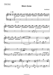 Sheet music, chords Steelheart - She's Gone