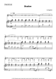 Sheet music, chords Livingston - Shadow