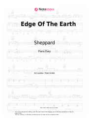 Sheet music, chords Sheppard - Edge Of The Earth