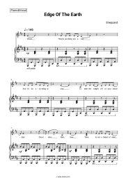 Sheet music, chords Sheppard - Edge Of The Earth