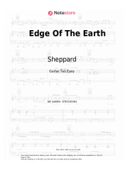 Sheet music, chords Sheppard - Edge Of The Earth