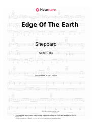 Sheet music, chords Sheppard - Edge Of The Earth