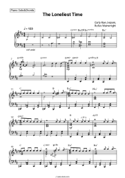 Sheet music, chords Carly Rae Jepsen, Rufus Wainwright - The Loneliest Time