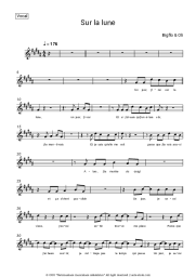 Sheet music, chords Bigflo & Oli - Sur la lune