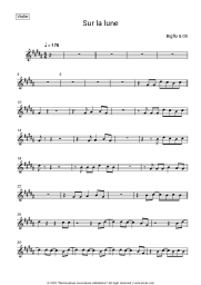 Sheet music, chords Bigflo & Oli - Sur la lune