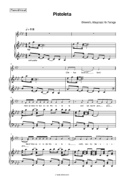 Sheet music, chords Olexesh, Ataypapi, Ilo 7araga - Pistoleta