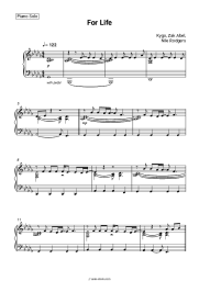 Sheet music, chords Kygo, Zak Abel, Nile Rodgers - For Life