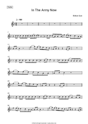 Sheet music, chords Status Quo - In The Army Now