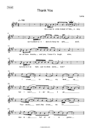 Sheet music, chords Gestort aber GeiL, Anna Grey - Thank You