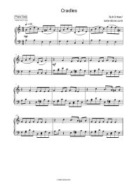 Sheet music, chords Sub Urban - Cradles