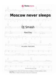 Sheet music, chords DJ Smash - Moscow never sleeps