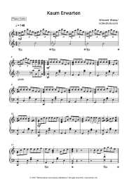 Sheet music, chords Wincent Weiss - Kaum Erwarten