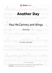 Sheet music, chords Paul McCartney and Wings, Paul McCartney, Linda McCartney - Another Day