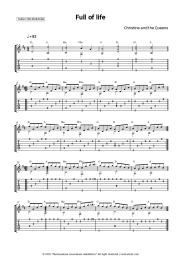 Sheet music, chords Christine and the Queens - Full of life