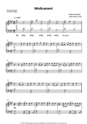 Sheet music, chords Niska, Booba - Médicament