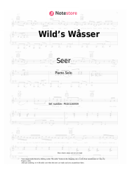 Sheet music, chords Seer - Wild’s Wåsser