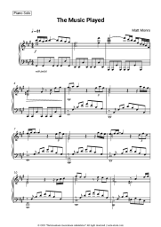 Sheet music, chords Matt Monro - The Music Played