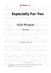 Sheet music, chords Kylie Minogue, Jason Donovan - Especially For You